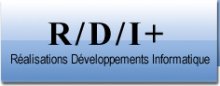 Logo that reads R / D / I +, realizations, developments, information