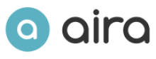 Aira logo consisting of a seagreen circle with a white lower case a in it. On the side of the circle are the lower case letters "a-i-r-a" written in black.